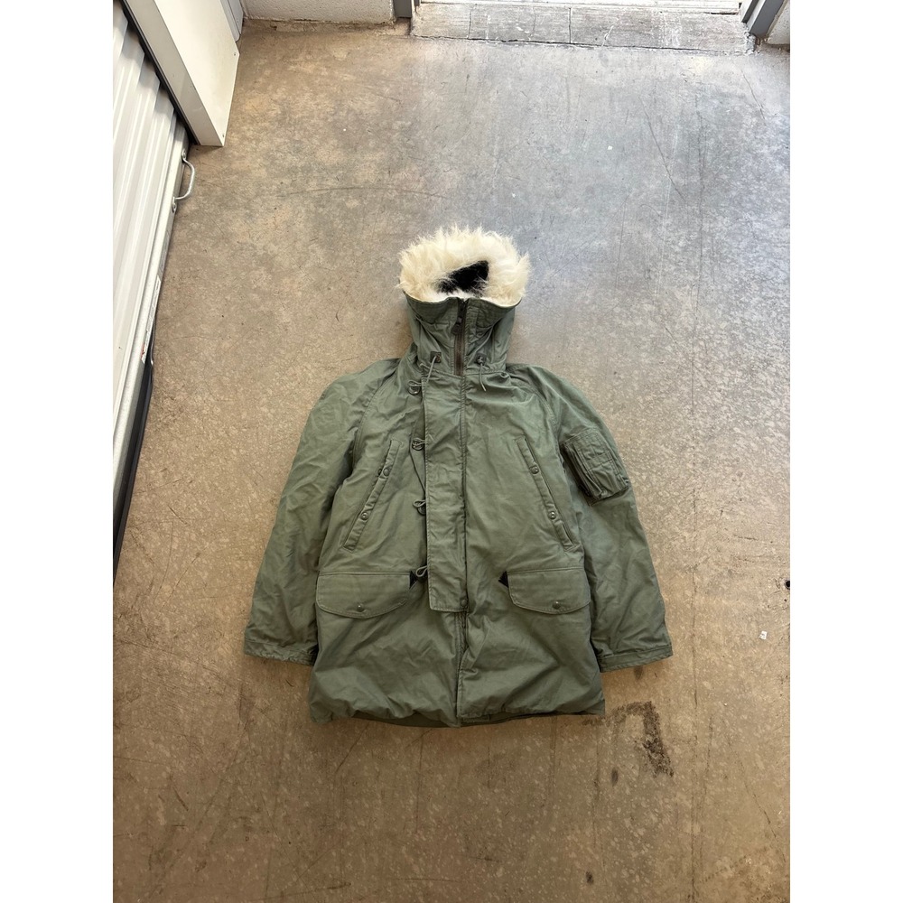 Vintage 1990 90's N-3B Parka Extreme Cold Military Army Coat Size Medium